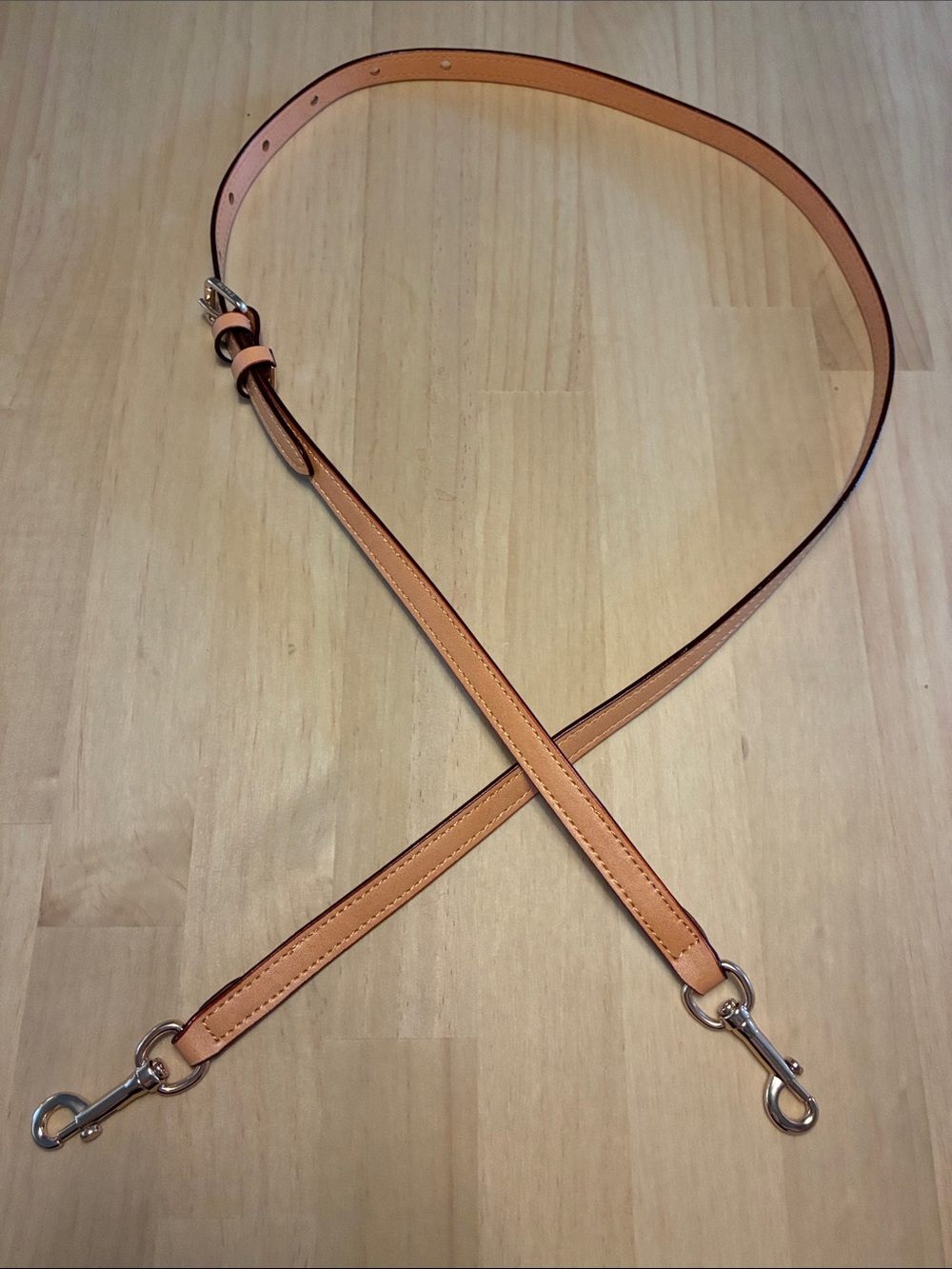 Coach Tan Leather Replacement Adjustable Crossbody Buckle Strap